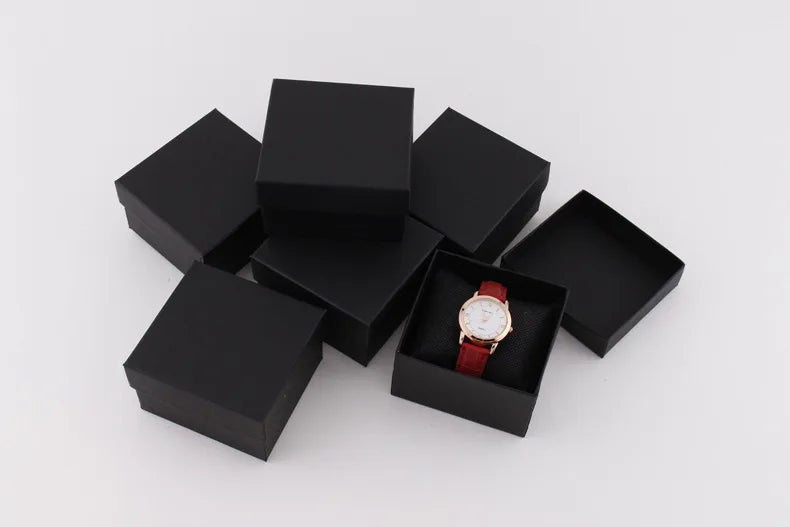 Packaging and Display Watch Boxes Gifts Black Boxes Paper Decorative Bracelet Boxes Paper Jewellery Accessories