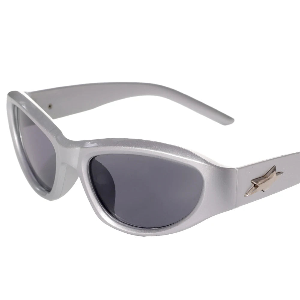 Star Steampunk Y2K Sunglasses Women Men Brand Design Sports Punk Sunglasses