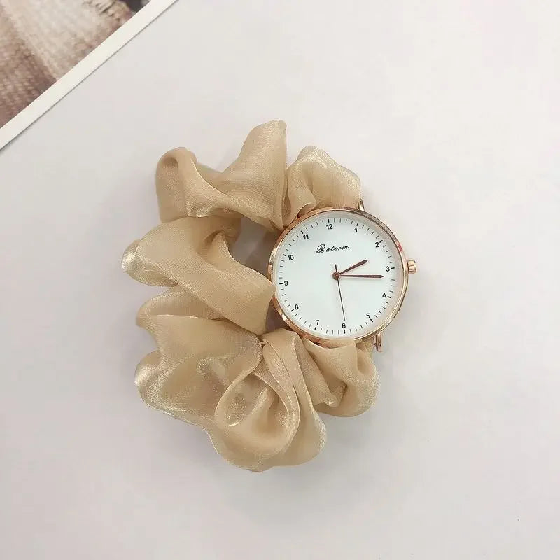 Creative Ribbon Digital Watch Fairy Elegant Personality Student Girl Ribbon Watch Without Clasp Bracelet Watch Clock Gift Reloj