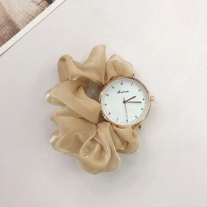 Creative Ribbon Digital Watch Fairy Elegant Personality Student Girl Ribbon Watch Without Clasp Bracelet Watch Clock Gift Reloj