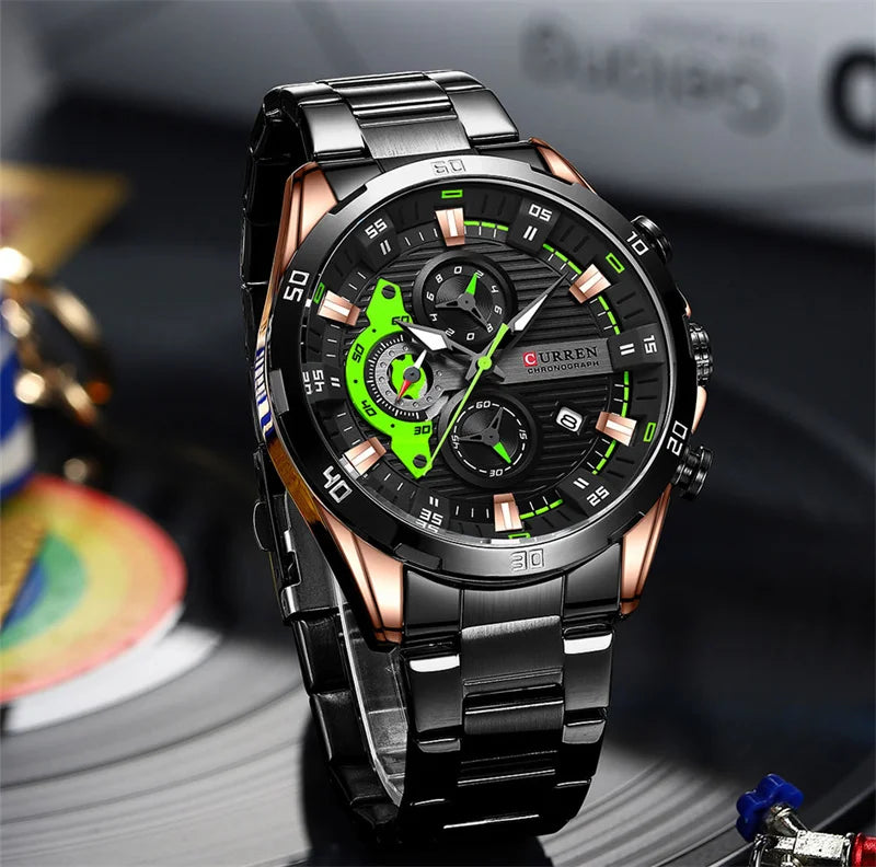 Curren 8402 Fashion Casual Male Quartz Wristwatches
