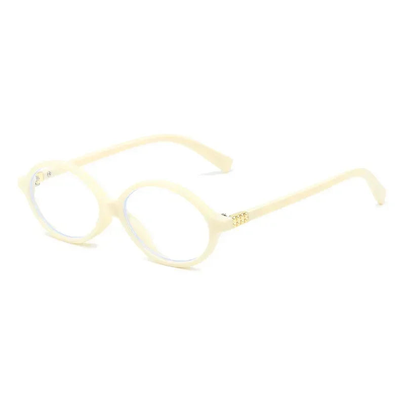 1/2pcs New Women Leopard Y2K Retro Oval Frame Glasses Sweet Cool Eyewear