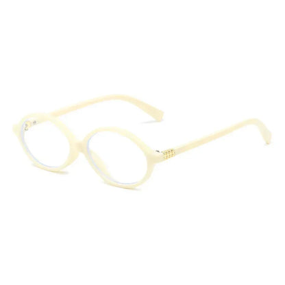 1/2pcs New Women Leopard Y2K Retro Oval Frame Glasses Sweet Cool Eyewear