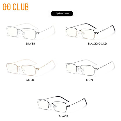 O-Q CLUB Blue Light Blocking Glasses for Myopia Men Computer Lenses to Read Eyewear