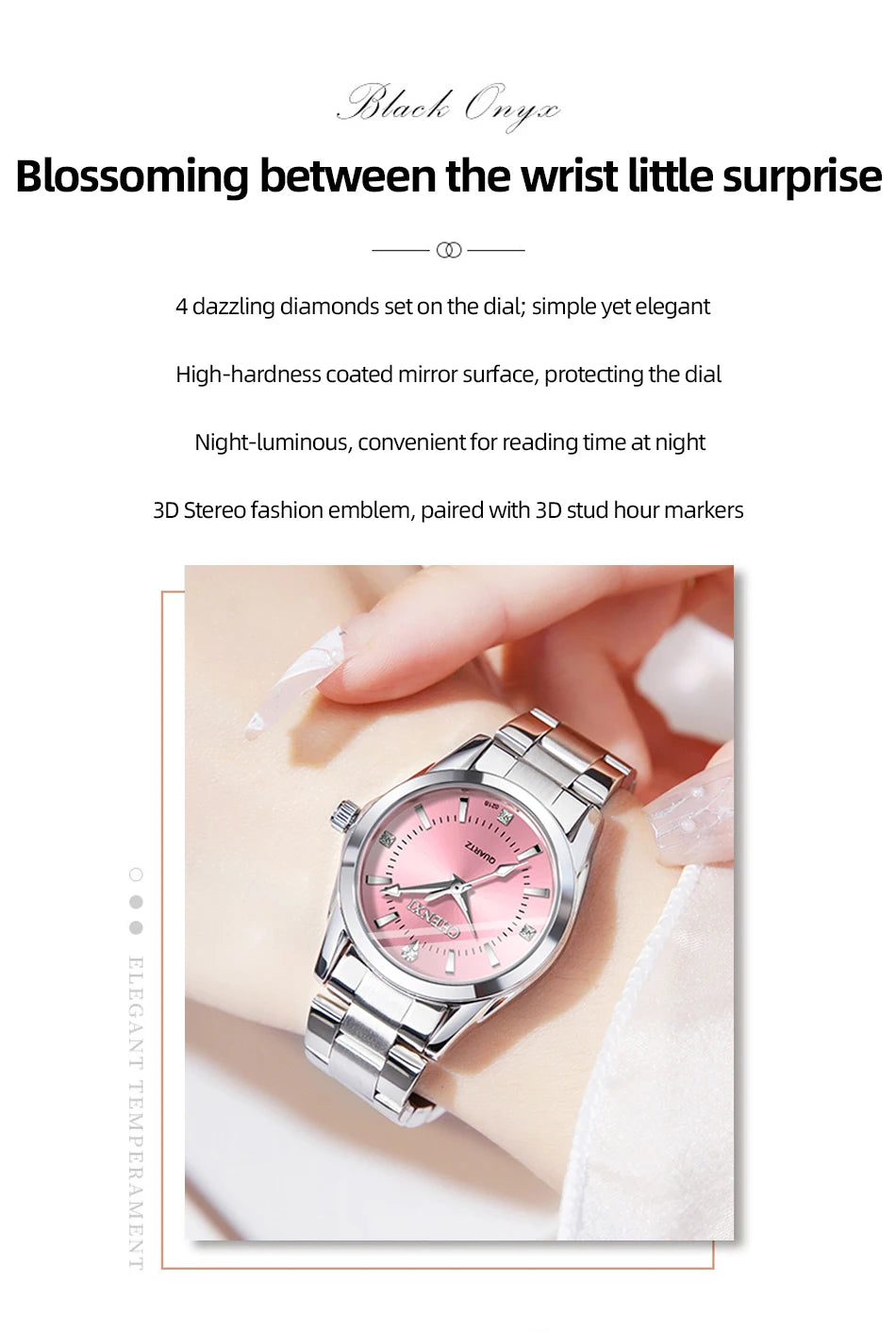 CHENXI 021B Women's Quartz Watch Fashion Elegant Waterproof Watch