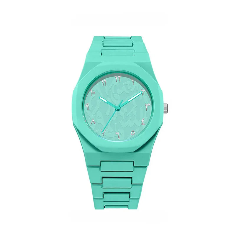 Classic Men Women Watch Simple Plastic Strap Color Quartz Watches Exquisite Business Round Dial Wristwatch Men Clock Gifts