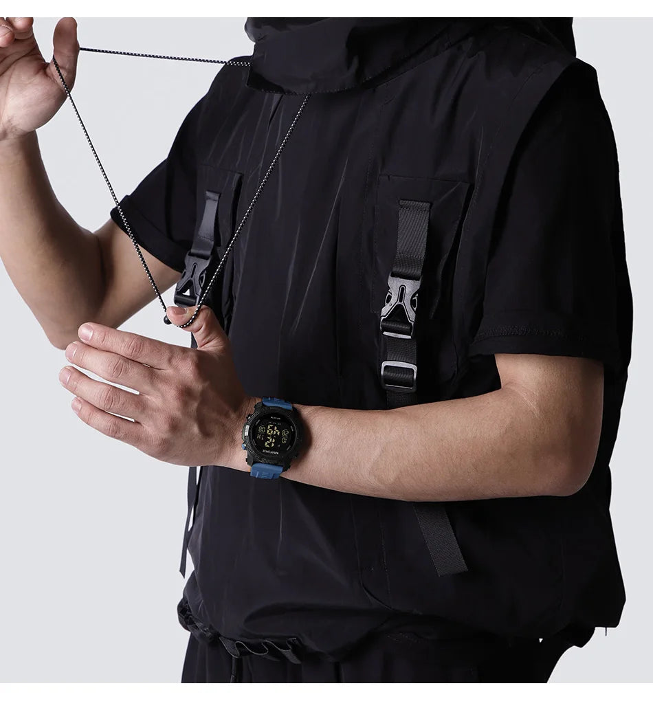 Naviforce 7104 Men Fashion Outdoor Watch Electronic LCD Digital Casual Watch