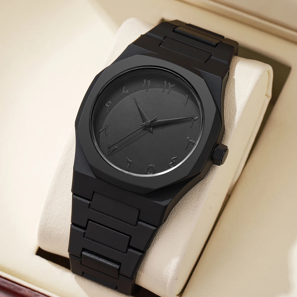 Modern Minimalist Personality Creative All-black Men's Watch Arabic