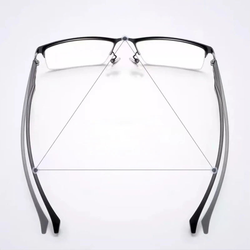 Titanium Transition Photochromic Progressive Reading Glasses Men Hyperopia Presbyopia diopters Outdoor Presbyopia Lens Eyewears