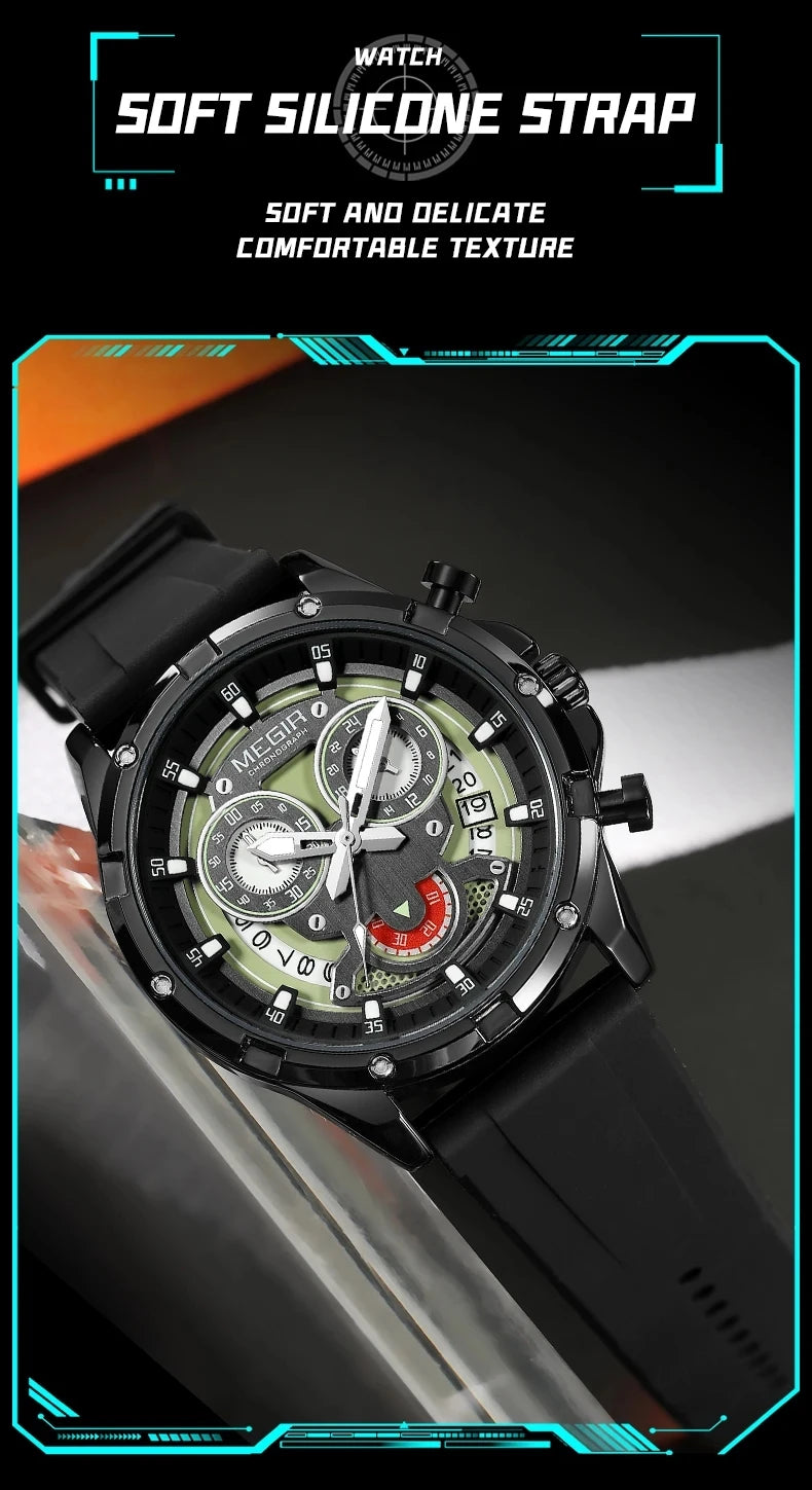 MEGIR 2248 Top Brand Chronograph Quartz Watch