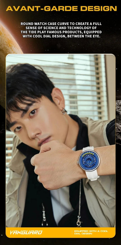 Mark Fairwhale 5990 Trendy Casual Earth 3D Relojes Hombre Fashionable Luminous Wristwatch  for Men