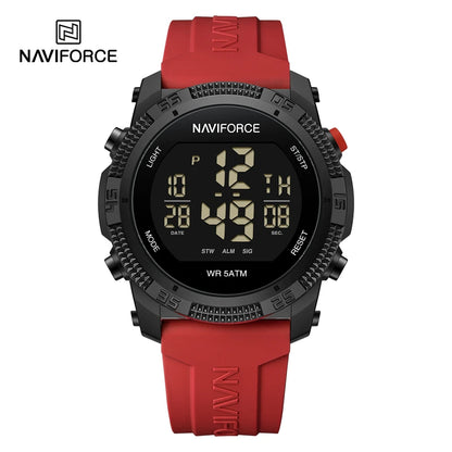 Naviforce 7104 Men Fashion Outdoor Watch Electronic LCD Digital Casual Watch