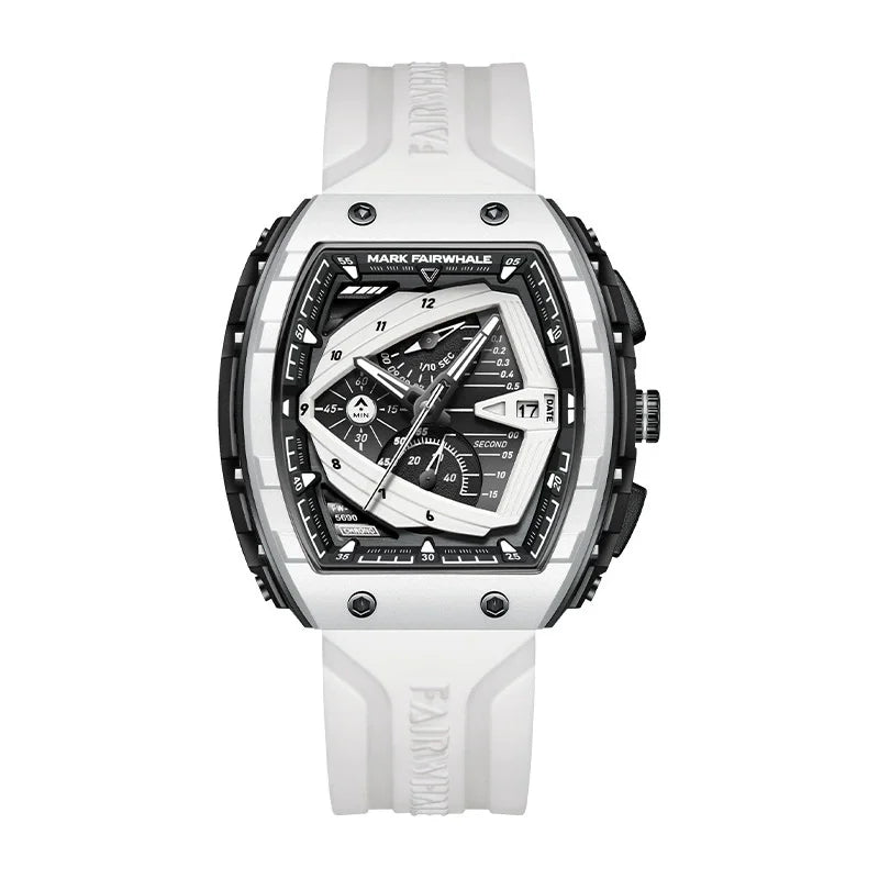 Mark Fairwhale 5690 Top Brand Sport Men Clock Rubber Quartz Watch