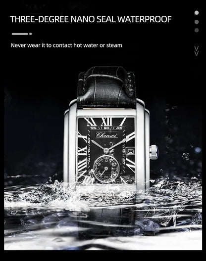 CHENXI 8216 Elegant Waterproof Square Men's Quartz Watch