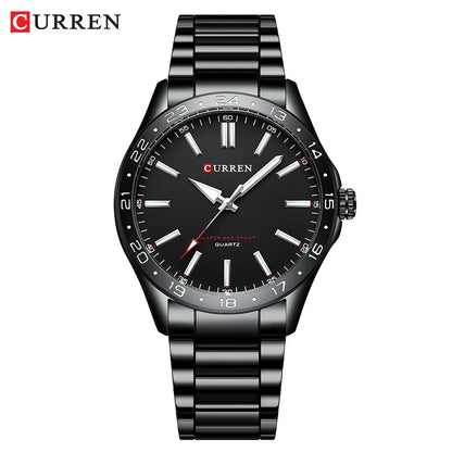 CURREN 8452 Casual Sport Simple Business Men's Watches 2025 Stainless Steel Band Wristwatch Quartz Clock with Luminous Pointers