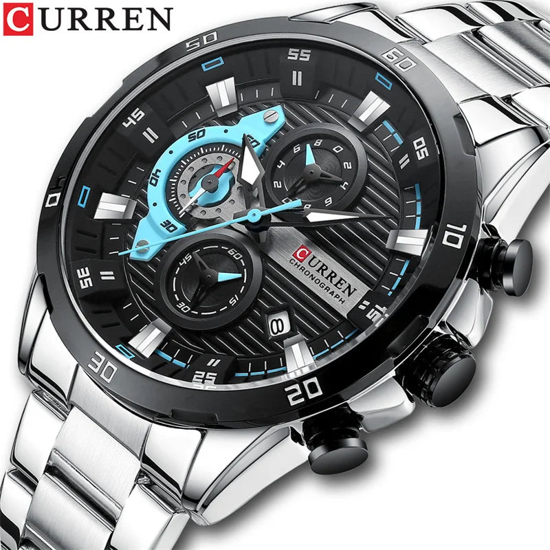 Curren 8402 Fashion Casual Male Quartz Wristwatches