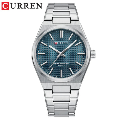 CURREN 8439 Quartz Wristwatch  Stainless Steel Strap Wristwatch for Men Gift