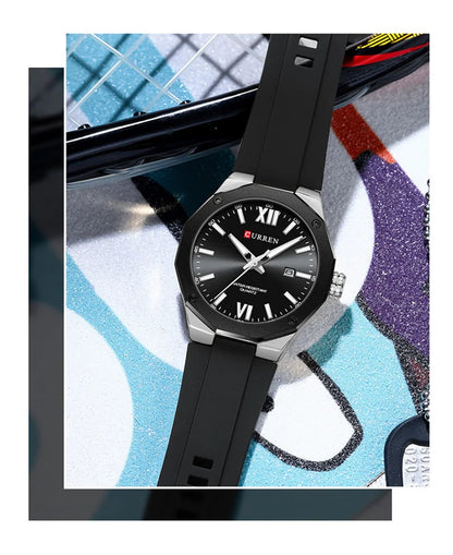 Curren 8465 Fashion Factory Brand Watches for Men  with Date Simple Quartz Clock