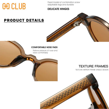 O-Q CLUB Round Glasses for Woman Eyeglass Frames Sunglasses Man Eyeglasses Men Computer Eyepieces Reading Frame Magnifying Women