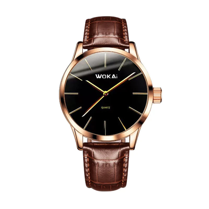 2025 New Fashion Business Watch Men's Watches Casual Leather Band Quartz Wristwatches Men Relogio Masculino Montre Homme