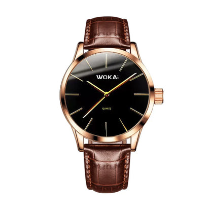 2025 New Fashion Business Watch Men's Watches Casual Leather Band Quartz Wristwatches Men Relogio Masculino Montre Homme