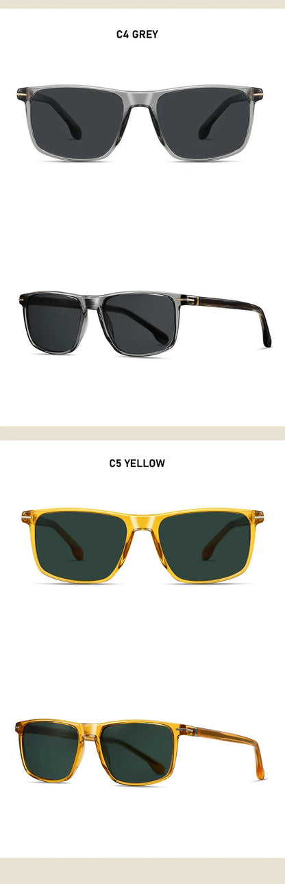 O-Q CLUB New Men's Fashion Square Polarized Sunglasses