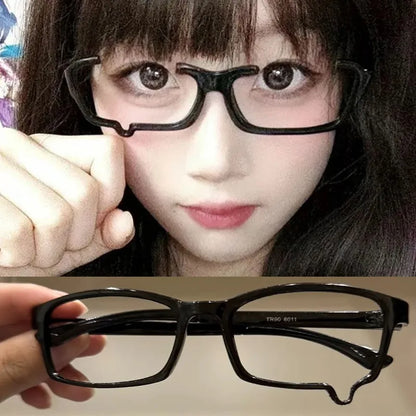 Unisex Japanese Anime Y2K Teardrop No Lenses Eyeglass