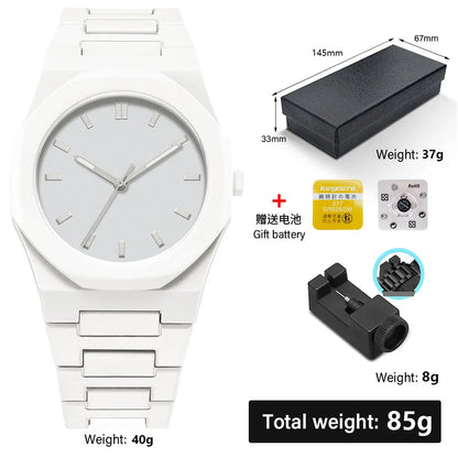 Fashion Plastic Strap Men Watches Sports Quartz Wristwatches for Mens Minimalist Design Lightweight Clock Reloj Hombre