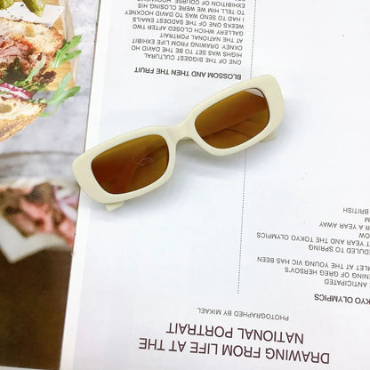 Children Cute Vintage Frosted Rectangle Sunglasses Outdoor Girls Boys Sweet Sun glasses Protection Classic Kids eyewear UV400