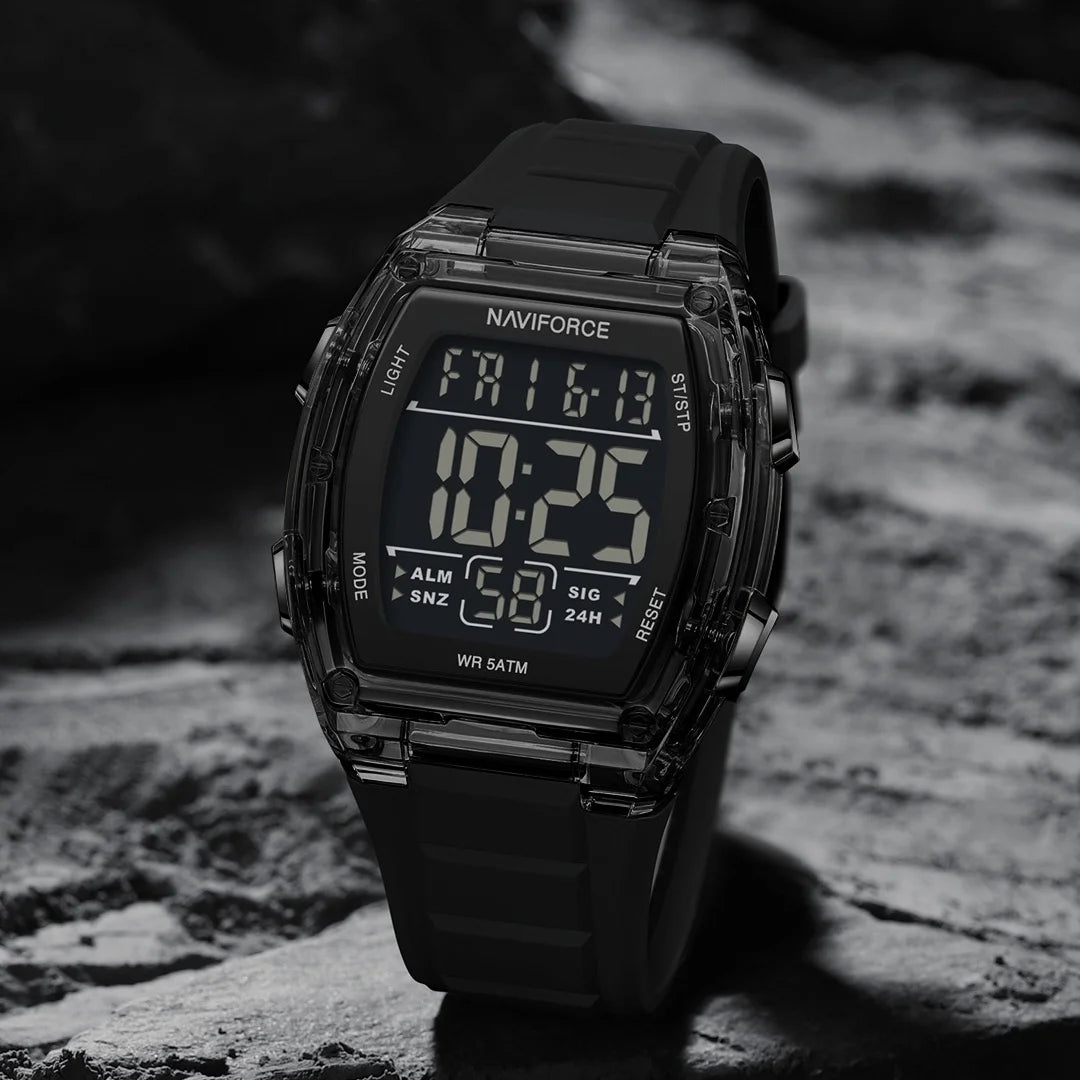 Naviforce 6106 Man Watch Clocks Outdoor Casual Sports LCD Digital Electronic Waterproof watch