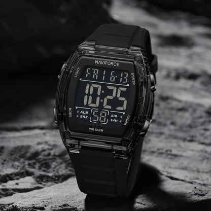 Naviforce 6106 Man Watch Clocks Outdoor Casual Sports LCD Digital Electronic Waterproof watch