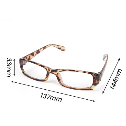 Black Amber VintageY2K Frame Glasses for Women Small Square Eyeglass