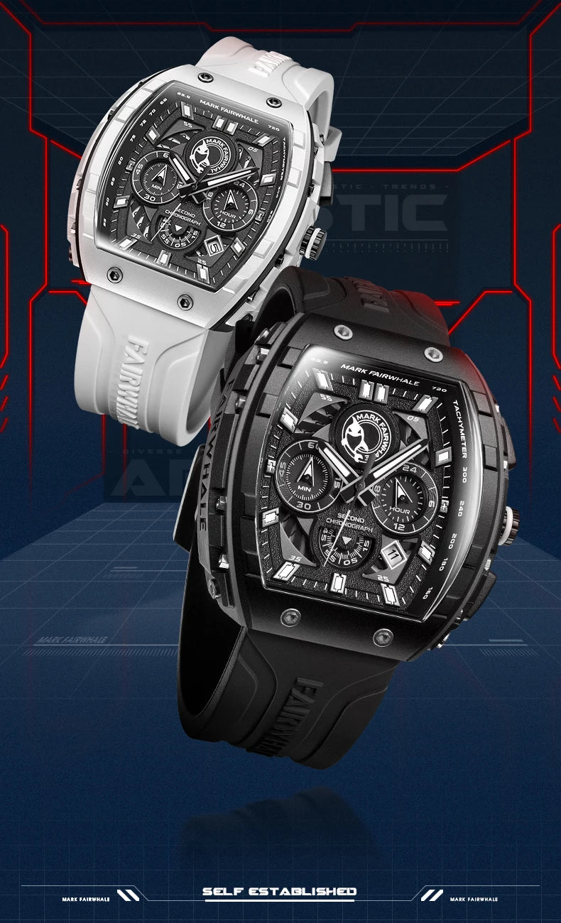 Mark Fairwhale 5670 Men's Tonneau Design Quartz Sports watch