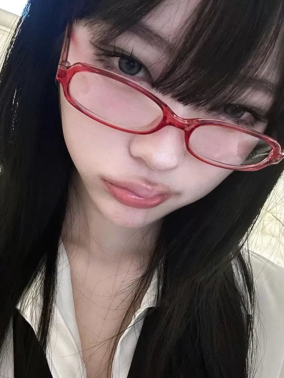 New Retro Blue Green Oval Small Frame Glasses Frame Women's Anti Blue Light Glasses Fashion Y2K Square Eyeglasses Frame