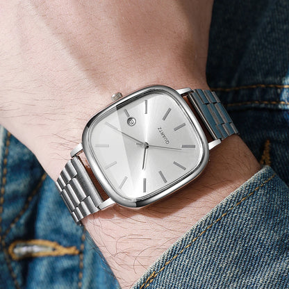 Fashion Square Men Calendar Quartz Watch（Without Box）