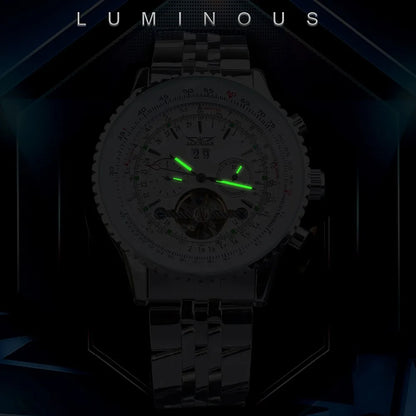 JARAGAR 034 Men's Big Dial Watch Military Pilot Date Month Business Watch