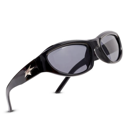 Star Steampunk Y2K Sunglasses Women Men Brand Design Sports Punk Sunglasses