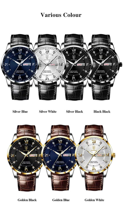 POEDAGAR Luxury Brand Men Watches Waterproof