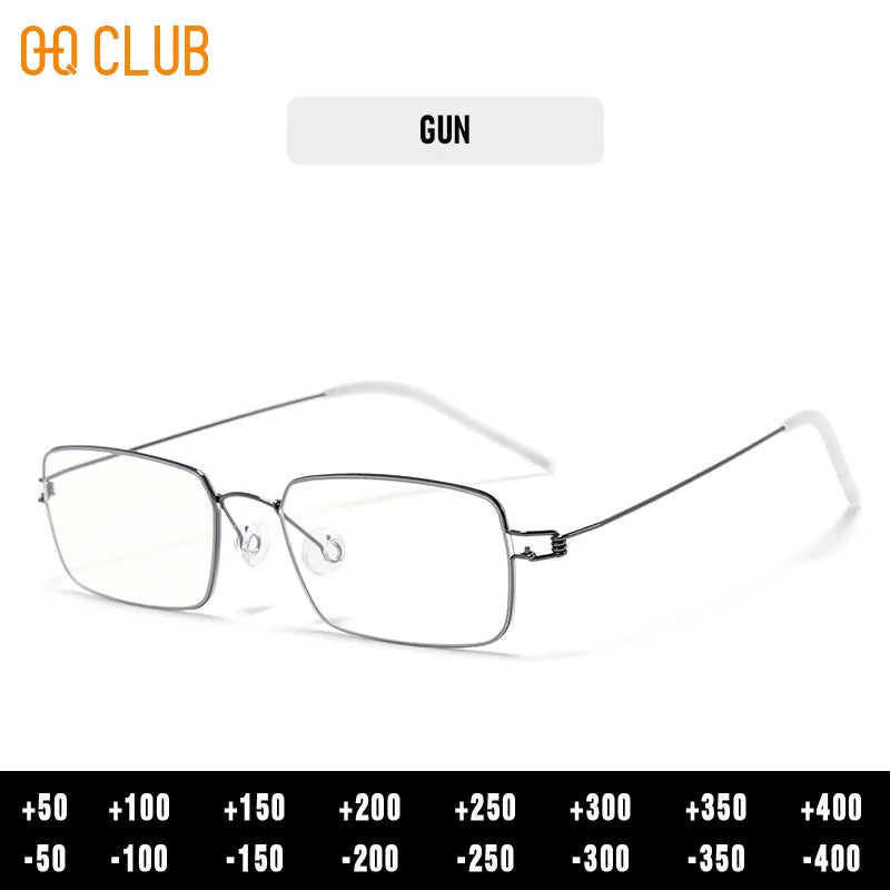 O-Q CLUB Blue Light Blocking Glasses for Myopia Men Computer Lenses to Read Eyewear