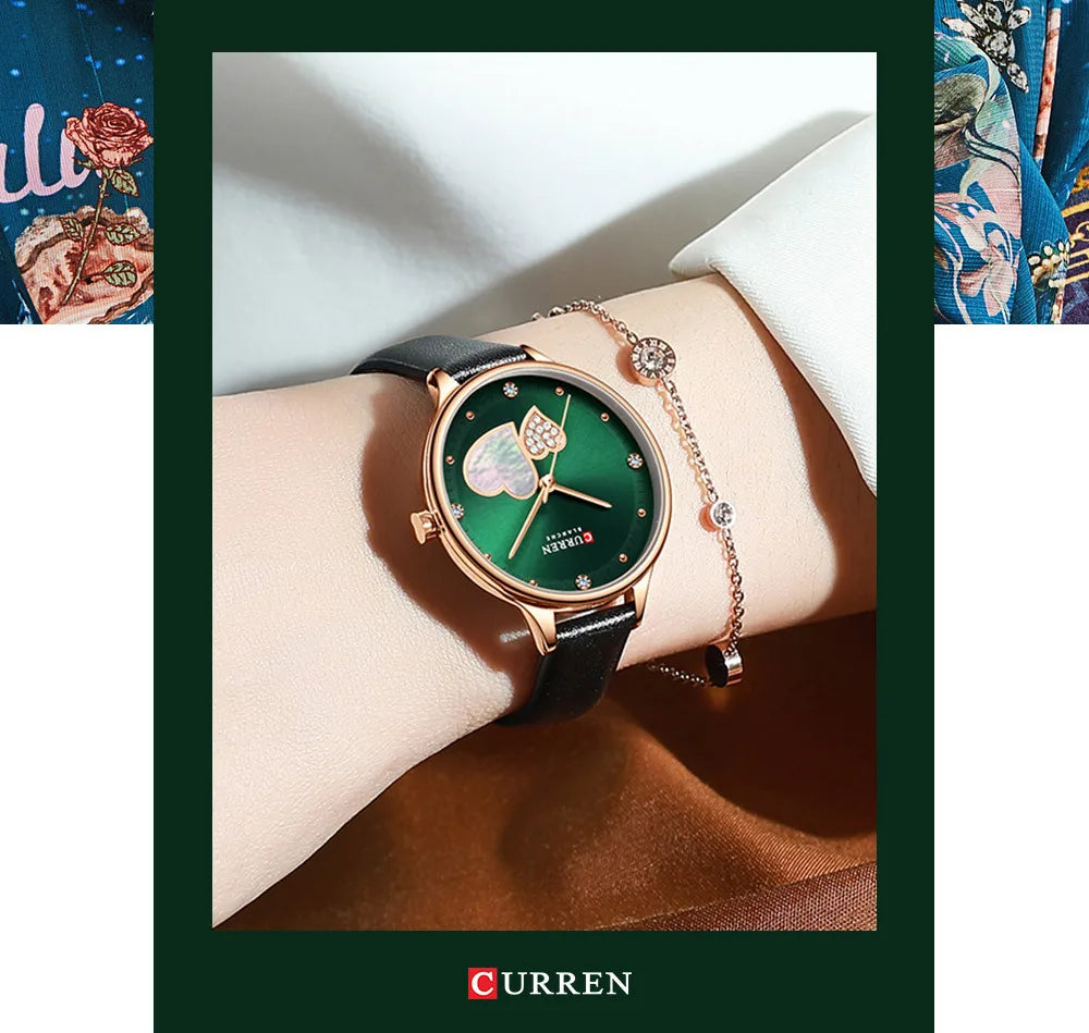 CURREN 9077 Luxury Fashion Women's Watch Waterproof Quartz Watch
