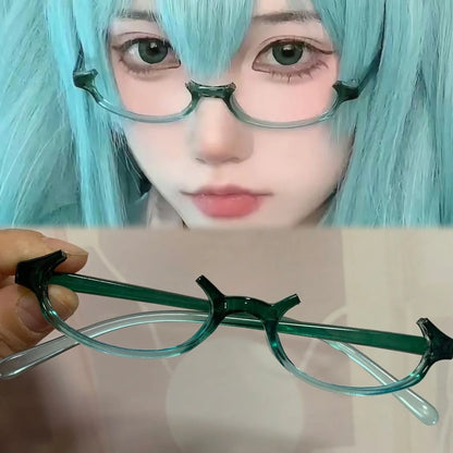 Unisex Japanese Anime Y2K Teardrop No Lenses Eyeglass