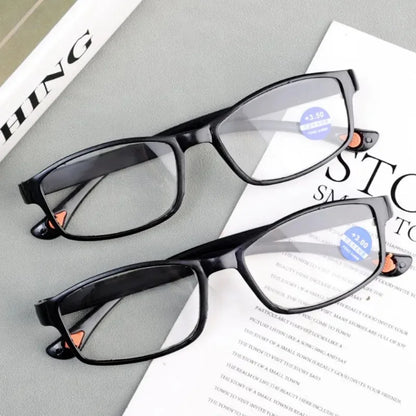 Reading Glasses for Men Women Sports Anti-blue Light Reading Eyewear Black Red Frame Presbyopia Eyeglasses +100 To+400 Glasses