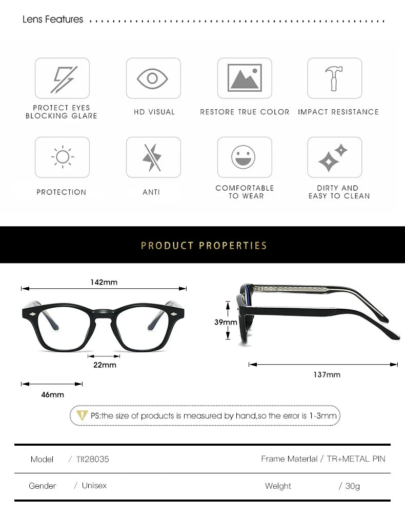 O-Q CLUB Men's Glasses for Reading Glass for Man Eyeglass Frames