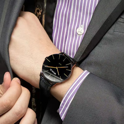 2025 New Fashion Business Watch Men's Watches Casual Leather Band Quartz Wristwatches Men Relogio Masculino Montre Homme