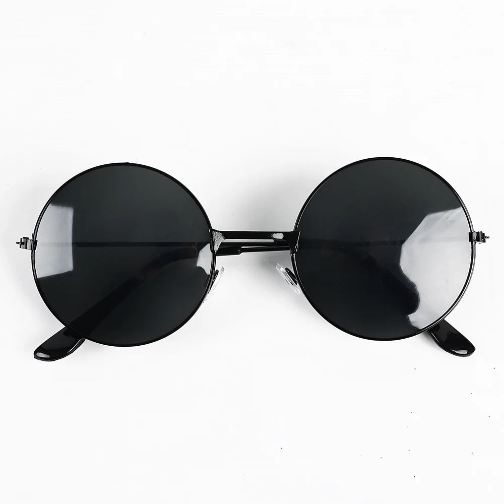 Small Round Sunglasses Women Men UV400 Metal Brand Designer Punk Sun Glasses