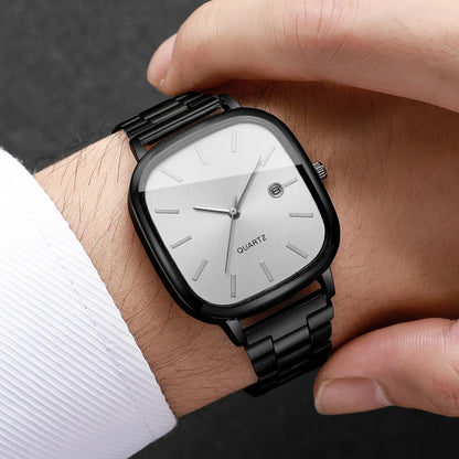 Fashion Square Men Calendar Quartz Watch（Without Box）
