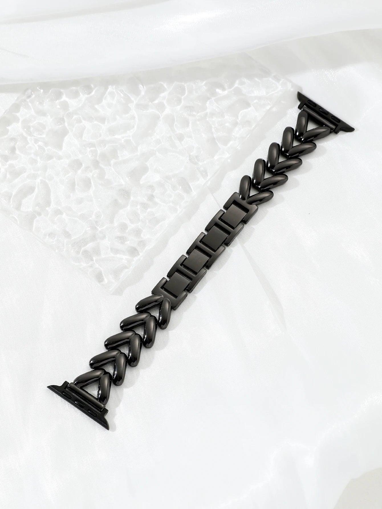 Luxury Gold Watch Band For Apple Watch Stainless Steel Women Bracelet